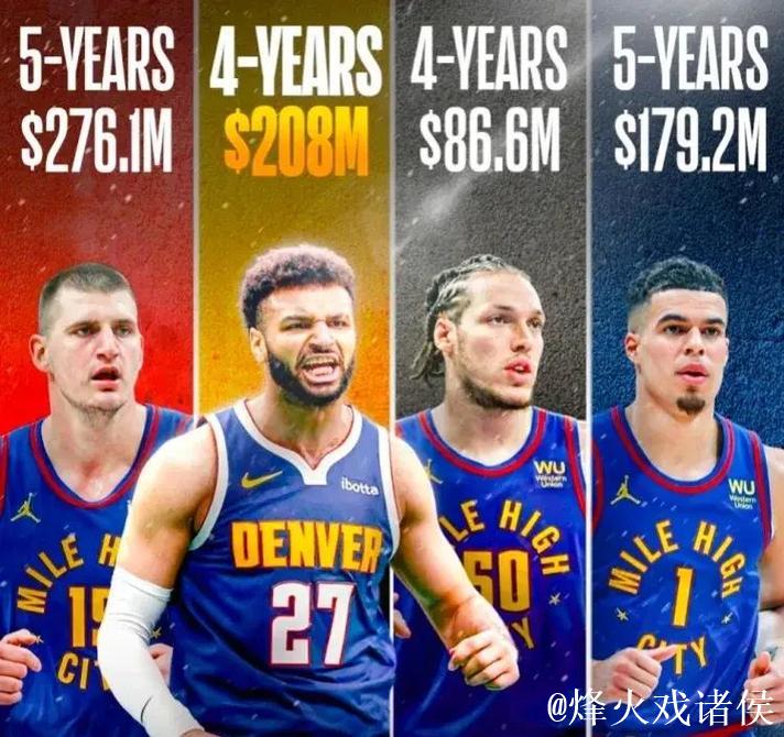 穆雷与掘金签下4年2.08亿顶薪提前续约